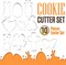 Easter Cookie Cutters 10 Piece - Stainless Steel, Butterfly, Rabbit, Flower, Egg, Shamrock, Bunny, Carrot, Side Rabbit, Cross, Chock Shapes, Food Safe, Animal Cookie Cutters